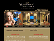 Tablet Screenshot of gilbertazdentistry.com